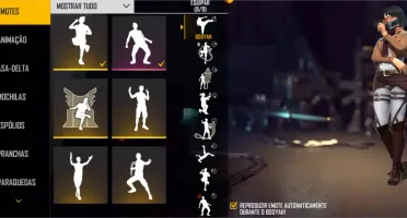 Conta Free Fire mega gemada