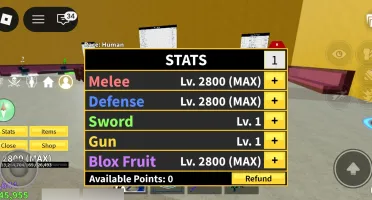 Conta de blox fruits