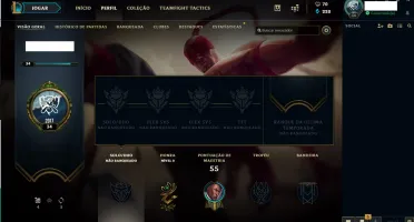CONTA LEAGUE OF LEGENDS UNRANKED