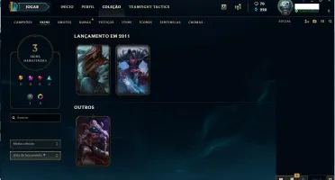 CONTA LEAGUE OF LEGENDS UNRANKED
