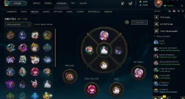 Diamante IV, único dono, lvl 170+ de 100 skins, todos champs