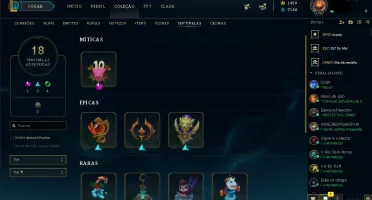 Diamante IV, único dono, lvl 170+ de 100 skins, todos champs