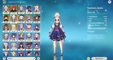Genshin Ar45 Ayaka + Ganyu + Zhongli + Cyno