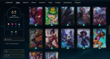 Conta Prata 4 com 105 Champs e 62 Skins + 2200 RP