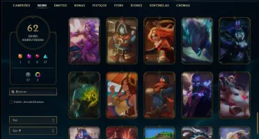 Conta Prata 4 com 105 Champs e 62 Skins + 2200 RP