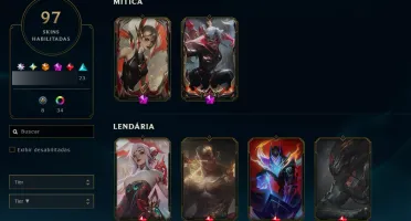 Lol Br | Diamante Iv | 97 Skins | 2 Míticas | 4 Lendárias |