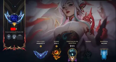 Lol Br | Diamante Iv | 97 Skins | 2 Míticas | 4 Lendárias |