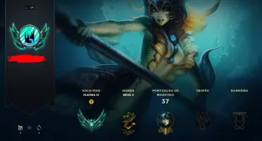 Conta LoL Platina 4 - 80% Winrate