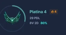 Conta LoL Platina 4 - 80% Winrate
