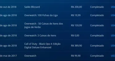 Conta Blizzard com Overwatch, Cod BO4 e MW
