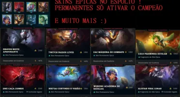 Conta Lol Gold 2 - Level 55 - 49 Champ - 17 Skins