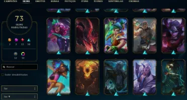 Vendo conta de LOL - League of Legends PRATA 4 - 70 skins