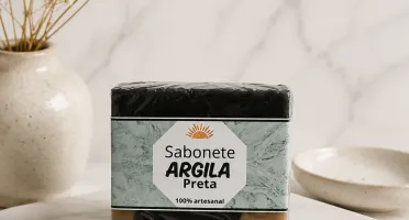 Sabonete Artesanal de Argila Preta