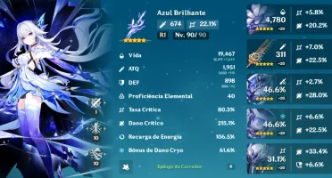 Conta Genshin Impact - ENDGAME Com Builds Perfeitas - AR 60
