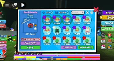 🔥 CONTA DFG 24.9T WINS + PETS 23M+ + UNIQUE + AVATAR ESTILO
