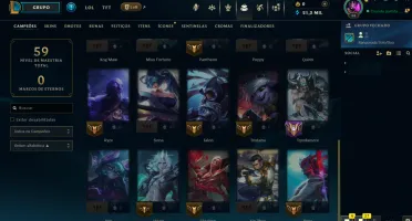 Conta Diamante 4 LoL Smurf
