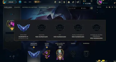Conta Diamante 4 LoL Smurf