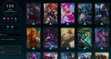 LOL - Full Acesso - LVL 170 - 130 Champions - 104 Skins