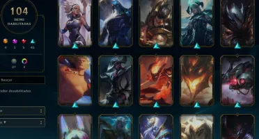 LOL - Full Acesso - LVL 170 - 130 Champions - 104 Skins