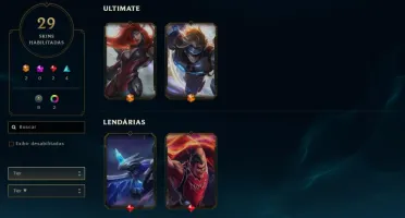 Conta League of Legends level 148 MMR PLATINA