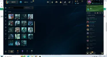 Conta Lol Lvl 112/Gold 3 Com 24 Skins/25 Emotes/Passe Ativo