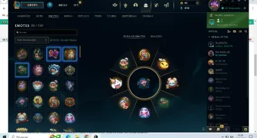 Conta Lol Lvl 112/Gold 3 Com 24 Skins/25 Emotes/Passe Ativo