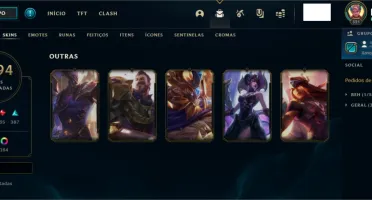 MEGA CONTA LoL - Diamante I - LvL 320 - Todas as Skins