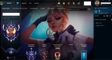 MEGA CONTA LoL - Diamante I - LvL 320 - Todas as Skins