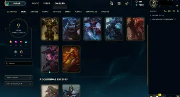 conta lol level 30 unranked
