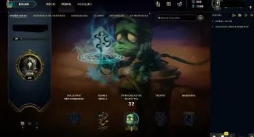conta lol level 30 unranked