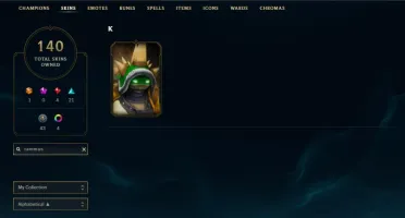 Conta League of Legends 140 skins (raras) - Ex diamante