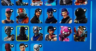 OG Fortnite com Cavaleiro Negro, Ceifador, Mako + 1.200 V-Bu