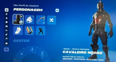 OG Fortnite com Cavaleiro Negro, Ceifador, Mako + 1.200 V-Bu