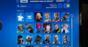 OG Fortnite com Cavaleiro Negro, Ceifador, Mako + 1.200 V-Bu