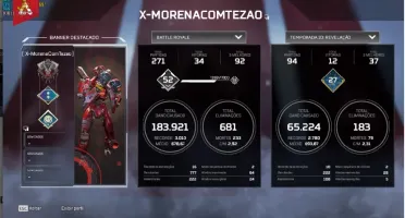 CONTA APEX LEGENDS MAIN PATHFINDER COM HERANÇA 3K DAMAGE.