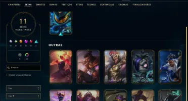 Platina 2 com 45 Champs e 11 Skins