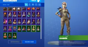 Conta Fortnite com salve o mundo e skins raras