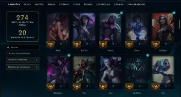Prata 2 com 115 Champs e 18 Skins