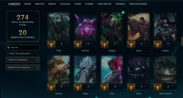 Prata 2 com 115 Champs e 18 Skins
