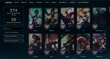 Prata 2 com 115 Champs e 18 Skins