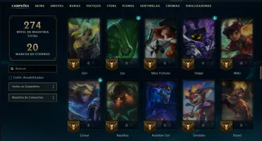 Prata 2 com 115 Champs e 18 Skins