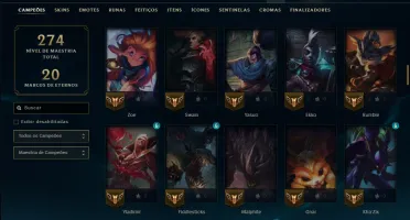 Prata 2 com 115 Champs e 18 Skins