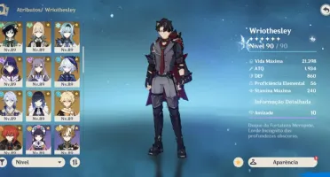 Conta Genshin Impact + Honkai Star Rail Diversos T5