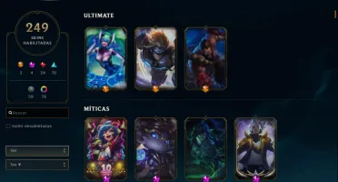 Conta de LOL Com 250 Skins Plat 4 com todos os champs