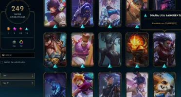 Conta de LOL Com 250 Skins Plat 4 com todos os champs