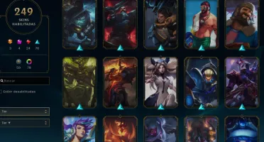 Conta de LOL Com 250 Skins Plat 4 com todos os champs