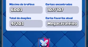 Conta Clash Royale nível 14