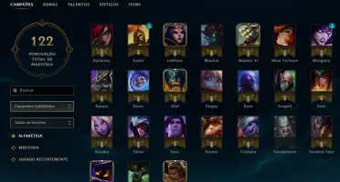 Conta Gold 5 (ouro 5) com skins.