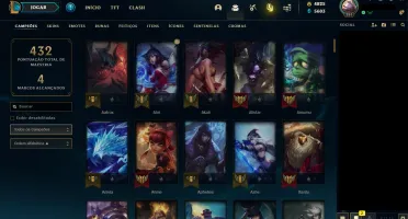 Challenger season passada, 4825RP, 5 emote chall, 2GM, 4Diam