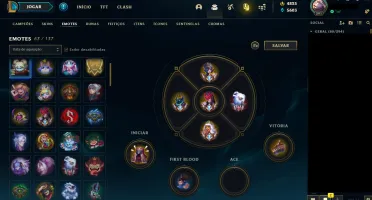 Challenger season passada, 4825RP, 5 emote chall, 2GM, 4Diam